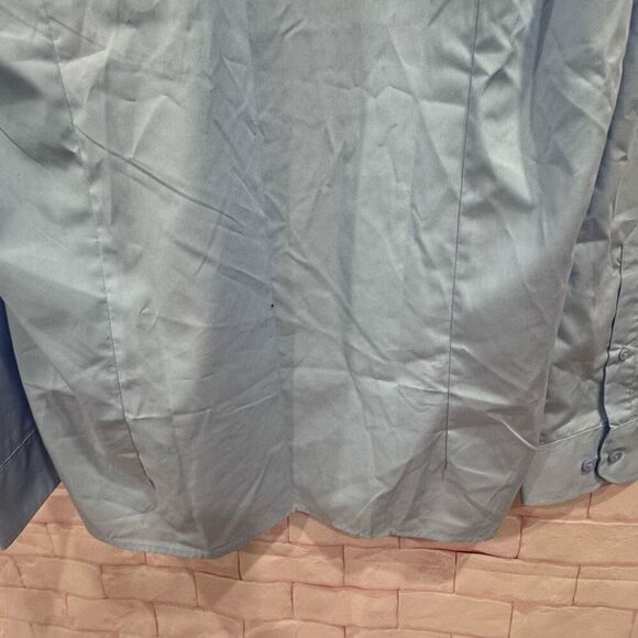 Soul of London long sleeve blue men's shirt size large 16.5 - Picture 7 of 8